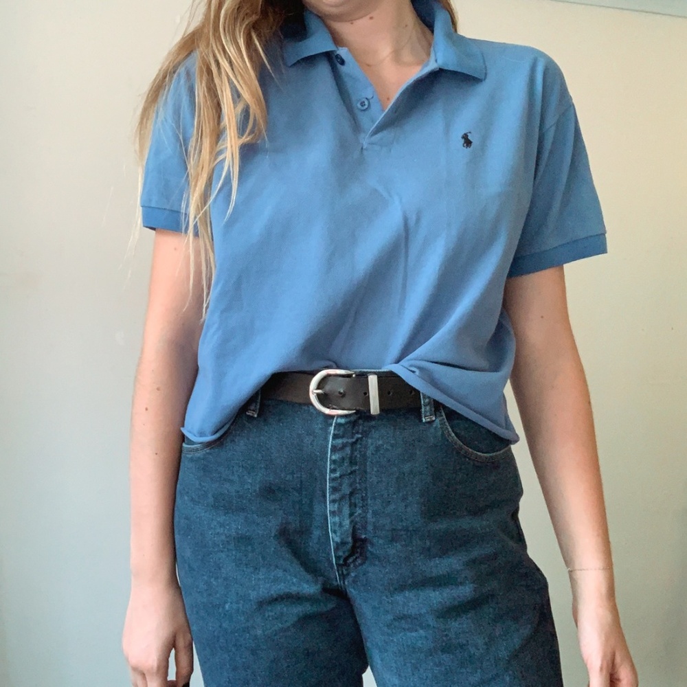 Brandy Melville cropped Ralph Lauren polo